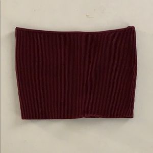 Maroon tube top